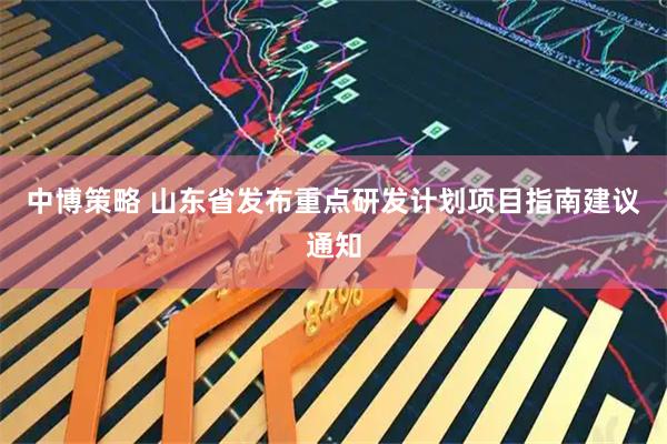 中博策略 山东省发布重点研发计划项目指南建议通知